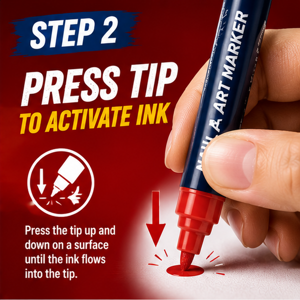 Press Tip To Activate Ink